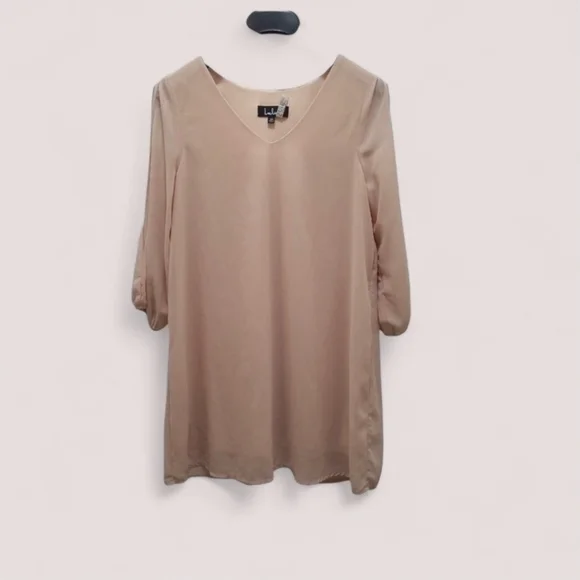 Lulu's Shifting Dears Blush Pink Shift Dress Size XS - Picture 12 of 15